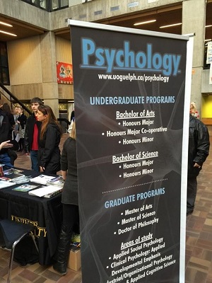 Psychology banner at program display
